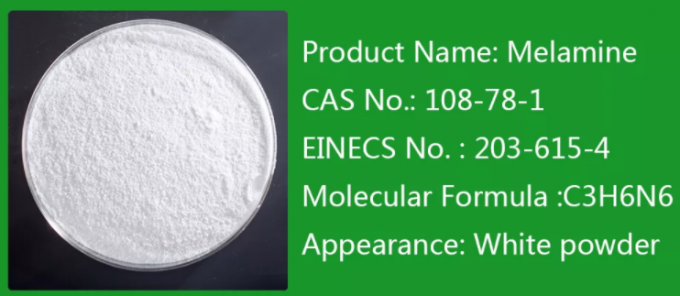 MSDS a certifié la poudre blanche de mélamine de la pureté 99,8% 99,5% 0