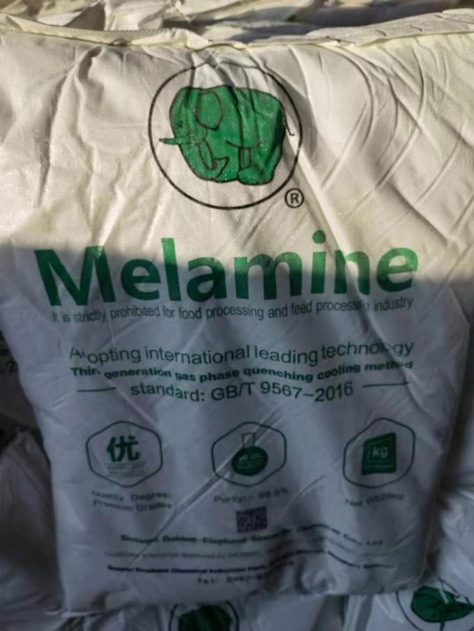 99,5% Min Pure Melamine Powder Cas 108-78-1/94977-27-2 pour MF/SMF 4