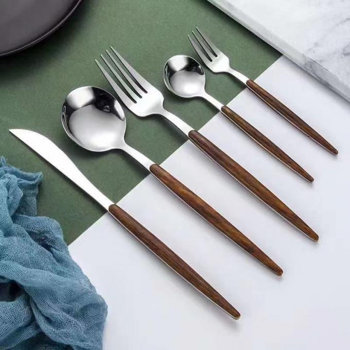 Baguettes écologiques Kit For Restaurant Home de couteau de fourchette de cuillère de vaisselle de mélamine 3