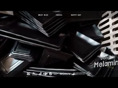 Petit plat de sauce avec le décalque adapté aux besoins du client à l'aide de la poudre de résine de formaldéhyde d'urée