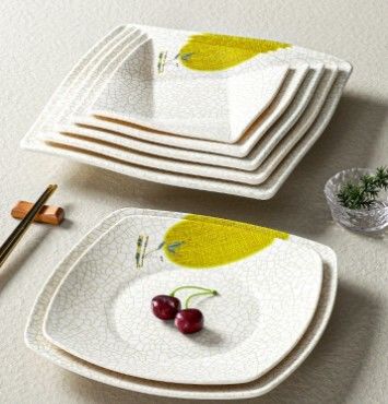 Un bon prix. Vaisselle de table en mélamine de couleur blanche en plastique pour cuisine en ligne