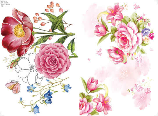 Un bon prix. Papier décal imprimé avec motif personnalisable pour ustensiles de table en mélamine de taille 59*44CM en ligne