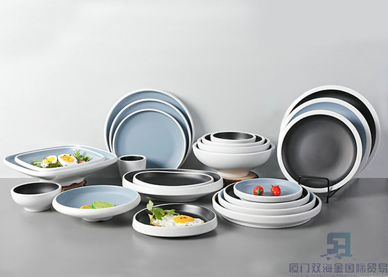 Un bon prix. Ensembles nordiques de vaisselle de mélamine de style imitant des plats de portion de mélamine de porcelaine en ligne