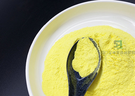 Un bon prix. Poudre de moulage de couleur de formaldéhyde jaune de mélamine pour l'industrie de transformation en cuir en ligne
