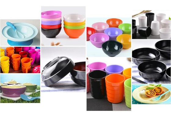 Un bon prix. Vaisselle colorée de catégorie comestible de mélamine du composé 99,8% de bâti d'urée en ligne