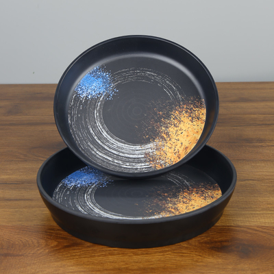 Un bon prix. Saladier profond rond de mélamine avec la poignée Matte Deep Melamine Plates en ligne
