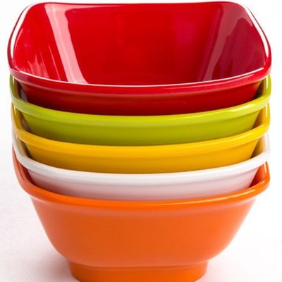 Un bon prix. Cuvettes en plastique de mélamine de portion de buffet, saladier ovale réutilisable de mélamine en ligne