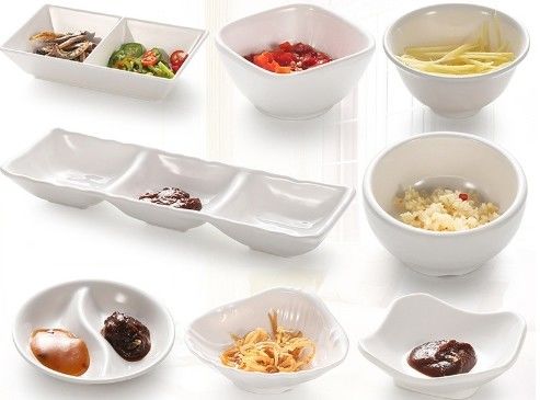 Un bon prix. Vaisselle de table en mélamine de couleur blanche en plastique pour cuisine en ligne