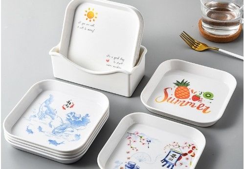 Un bon prix. Contenant de mélamine de couleur résistant à la température et personnalisable pour divers usages en ligne