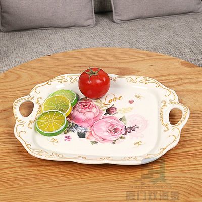 Un bon prix. Plateau de service en mélamine pour toutes les saisons avec décal personnalisé et poudre de couleur illimitée en ligne