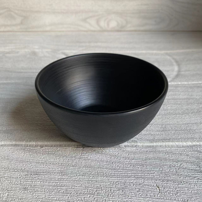 Un bon prix. Bol en mélamine 100% finition noir mat, facile à nettoyer, matériau A5 en ligne