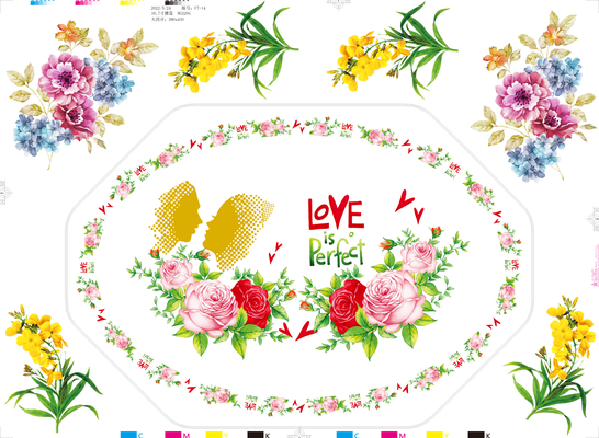 Un bon prix. Papier imprimé pour vaisselle en mélamine avec motifs personnalisés de taille 59*44CM en ligne