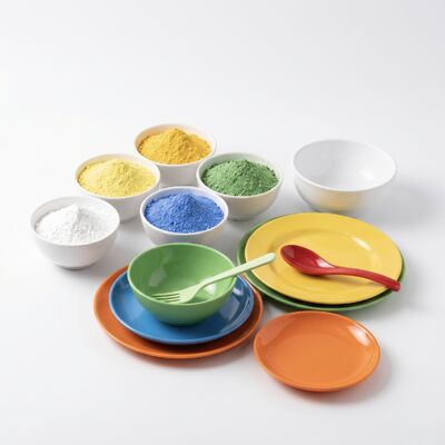 Un bon prix. Composé de moulage à l'urée généralement blanc ou blanc cassé offrant une bonne résistance à l'humidité et adapté à la vaisselle en mélamine en ligne