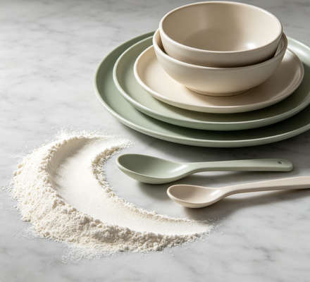 Un bon prix. Poudre composée de moulage d'urée de qualité alimentaire A1 à teneur en mélamine de 99,8% et résistance à la flexion ≥ 50 MPa pour la production d'ustensiles de table en mélamine en ligne