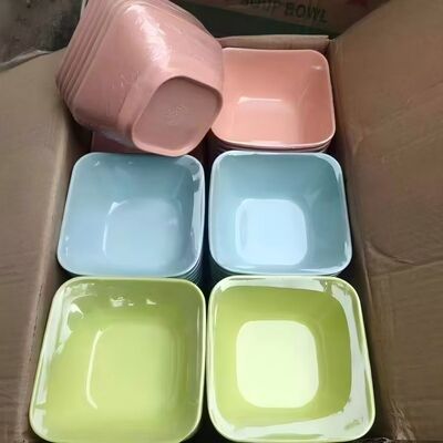 Un bon prix. Cuvette carrée de mélamine résistante à la rupture pour salade de céréales Fruits Cuisinier à vaisselle sûr et sans BPA en ligne