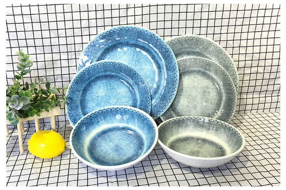 Un bon prix. Vente à chaud Produits alimentaires résistant à l'usure résistant à la chaleur Melamine Ensembles de vaisselle et assiettes pour hôtels et restaurants en ligne