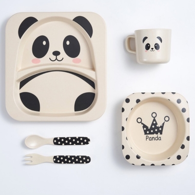 Un bon prix. Ensemble de la vaisselle de fibre des enfants en bambou multicolores légers de cuvette en ligne