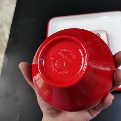 Un bon prix. Logo Custom Melamine Bowl, plats 100% de portion classiques de mélamine du style A5 en ligne