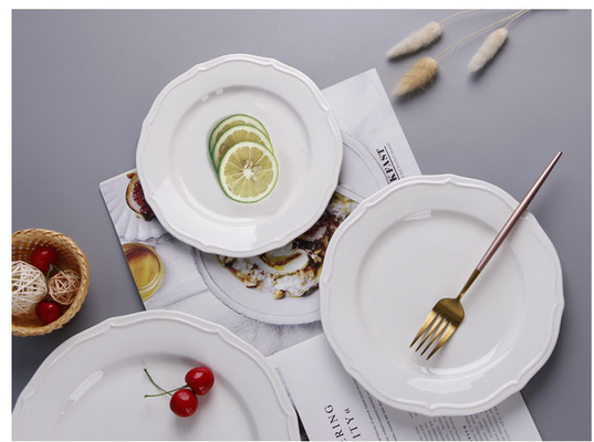 Un bon prix. Épouser la vaisselle de mélamine place la conception élégante de plat rond blanc en ligne