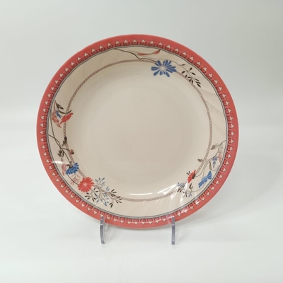 Un bon prix. Chip Resistant Home Melamine Round plaque des plats de dîner de restaurant en ligne